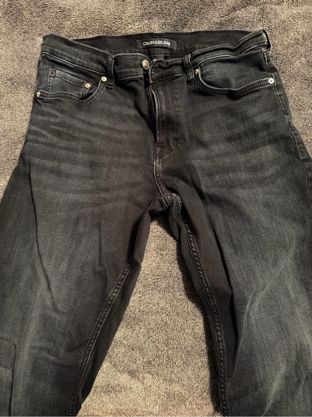Calvin Klein Men’s Straight Black Wash Jeans